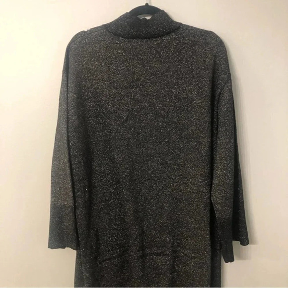 Cooper St Women’s Alice Knit Black with Silver Metallic Dress Size Large NWT - Picture 10 of 13